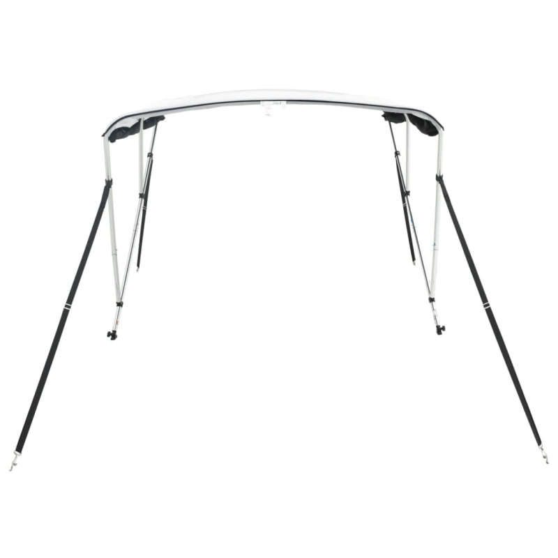 vidaXL trīsloku motorlaivas jumts ar tīkla sienām, 183x,137-152,x137cm