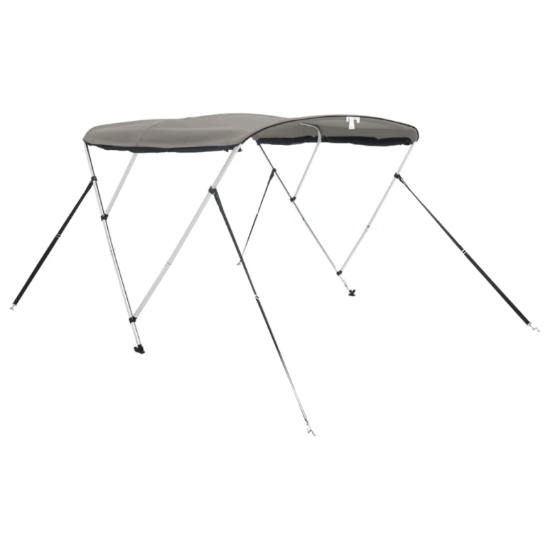 vidaXL trīsloku motorlaivas jumts ar tīkla sienām, 183x,185-198,x137cm