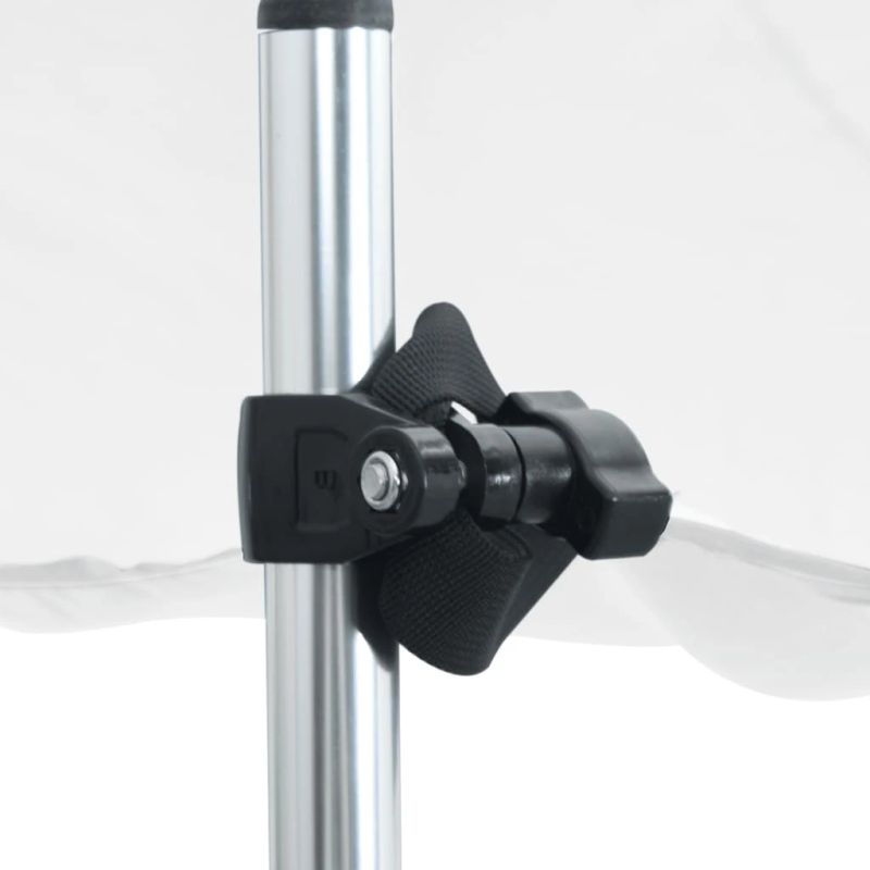 vidaXL laivas nojume, T-veida, balta, 170x208x,115-183, cm