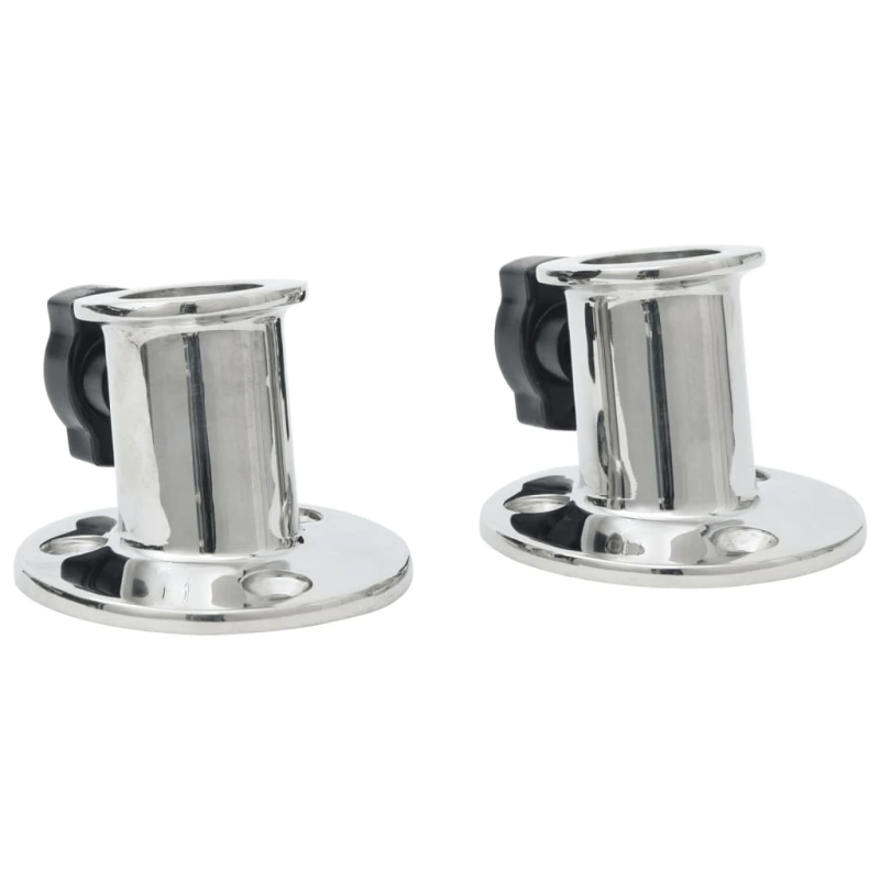 vidaXL laivas jumta stiprinājumi, 2 gb., apaļi, 26 mm caurule, tērauds