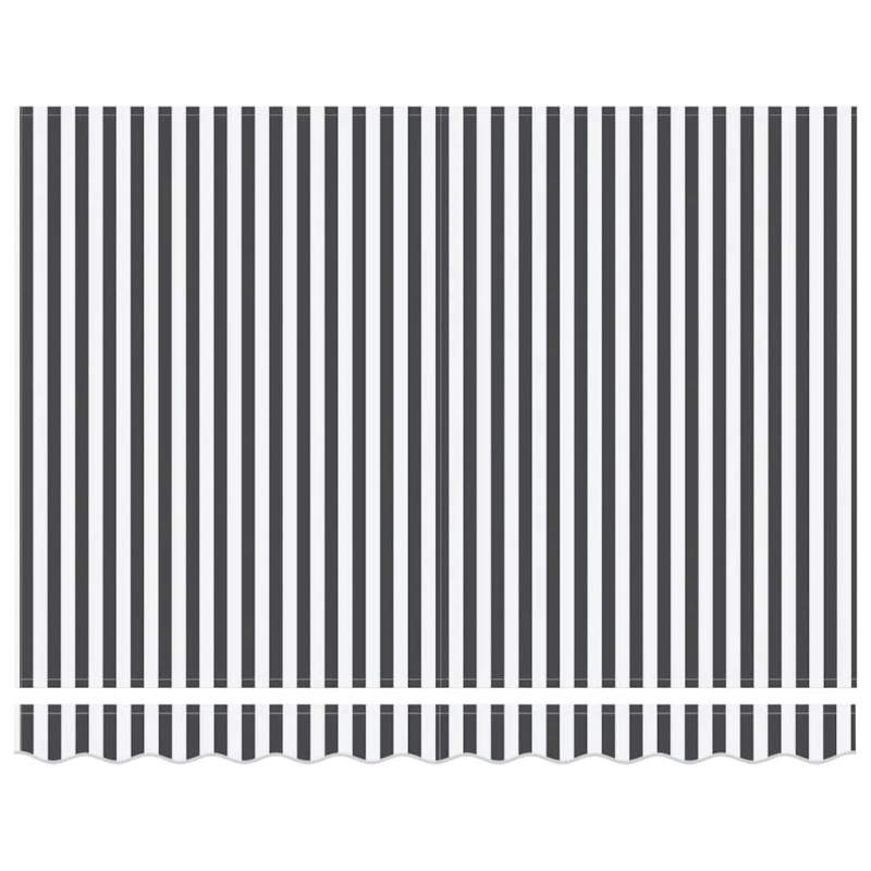 vidaXL manuāli izvelkama nojume ar LED, pelēka un balta, 300x250 cm