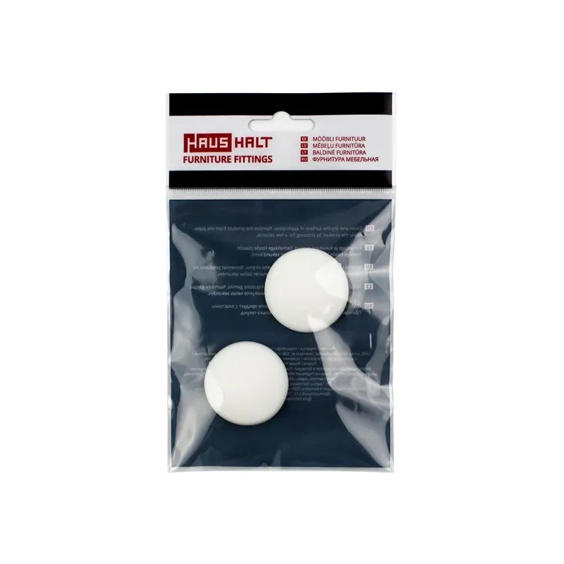 Durvju atdure Haushalt, DIA 4 cm, polipropilēns ,pp,, balta krās.