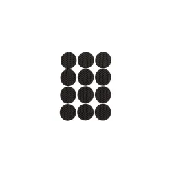 Lipnūs baldų padukai Haushalt, juoda, DIA28 mm, 12 vnt.