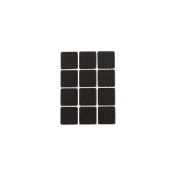 Мебельные накладки самоклеящиеся Haushalt, черный, 12 pcs, 28x28mm