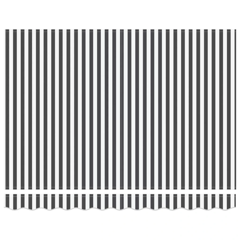 vidaXL izvelkama markīze, pelēka un balta, 3x2,5 m, audums, alumīnijs