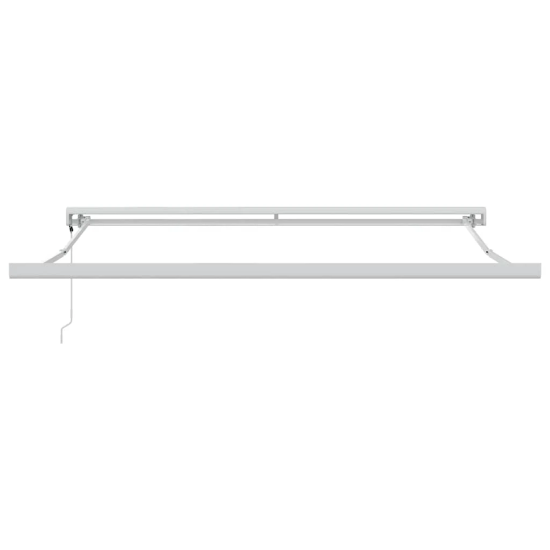 vidaXL izvelkama markīze, pelēka un balta, 3x2,5 m, audums, alumīnijs