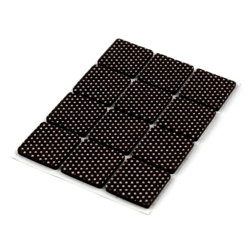 Pielīmējami mēbeļu paliktņi Haushalt, melna, 12 gab. 28x28mm