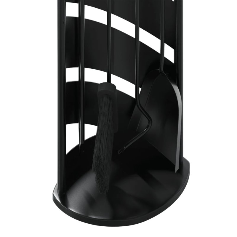 vidaXL 5-daļīgs kamīna instrumentu komplekts, 23x15x66 cm, tērauds