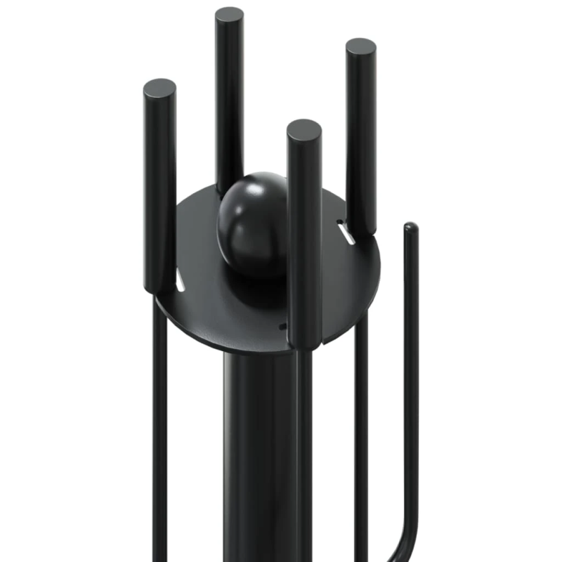 vidaXL 5 daļu kamīna instrumentu komplekts, 18x56 cm, tērauds