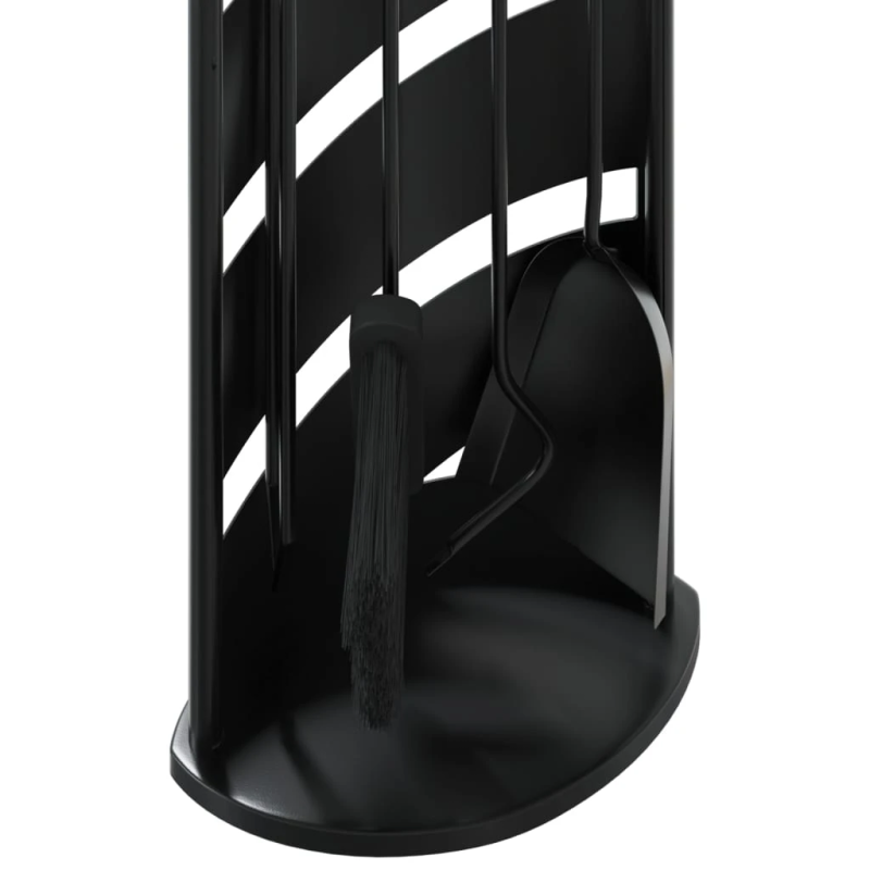 vidaXL 5 daļu kamīna instrumentu komplekts, 23x15x66 cm, tērauds
