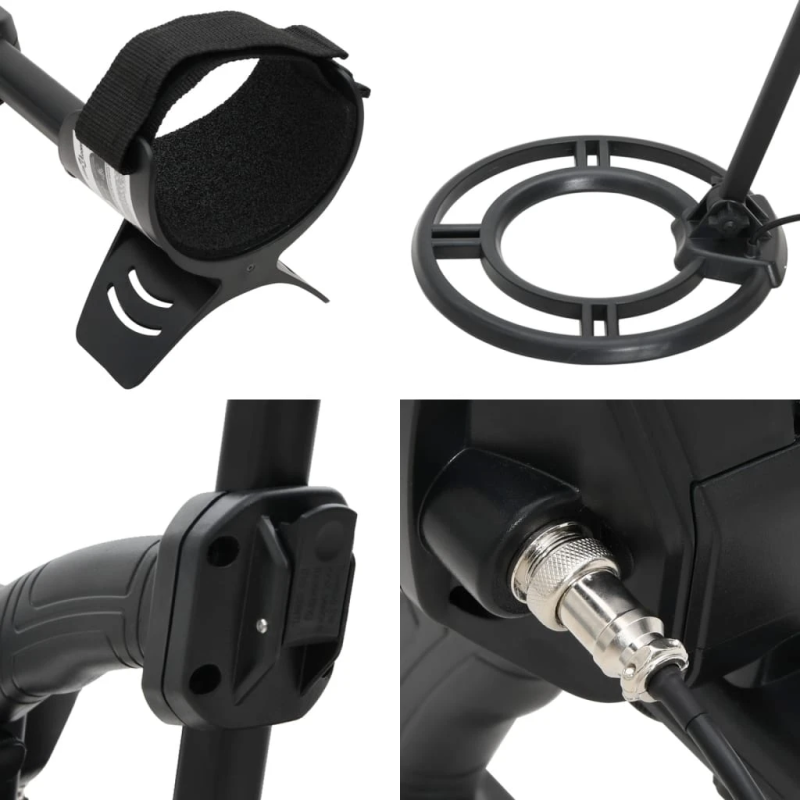 vidaXL metāla detektors, 24 cm, meklēšanas dziļums, LCD displejs