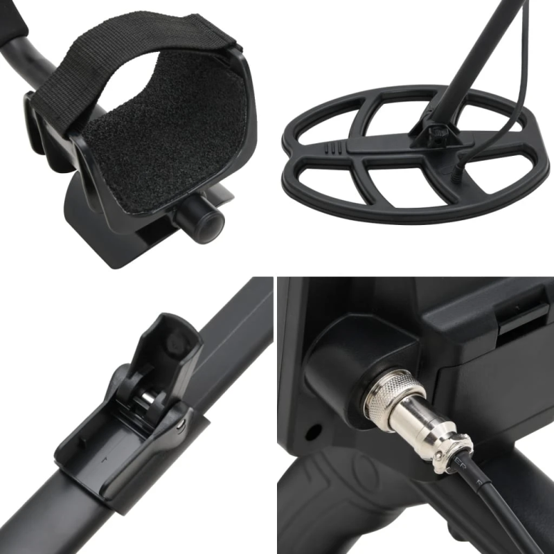 vidaXL metāla detektors, 20 cm, meklēšanas dziļums, LCD displejs