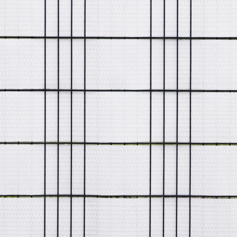 vidaXL balkona aizsegi, 10 gab., balts, 255x19 cm, PE rotangpalma