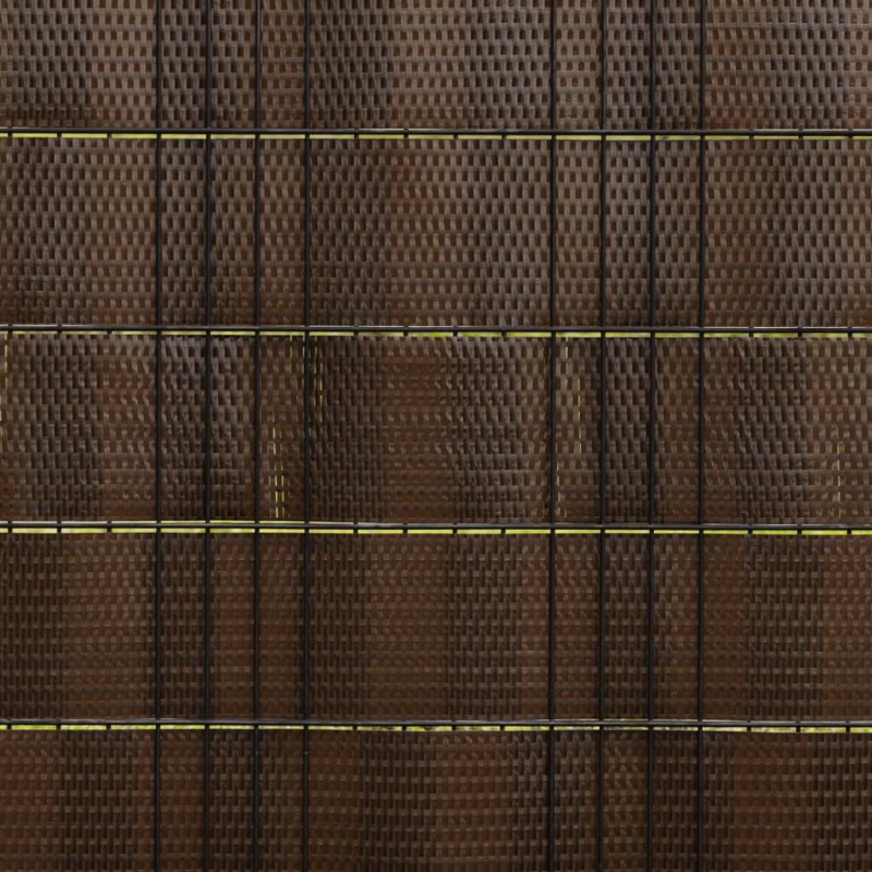 vidaXL balkona aizsegi, 10 gab., brūns un melns, 255x19 cm, PE