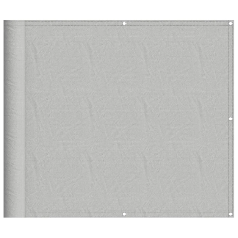 vidaXL balkona aizslietnis, gaiši pelēks, 90x300 cm, 100% poliestera