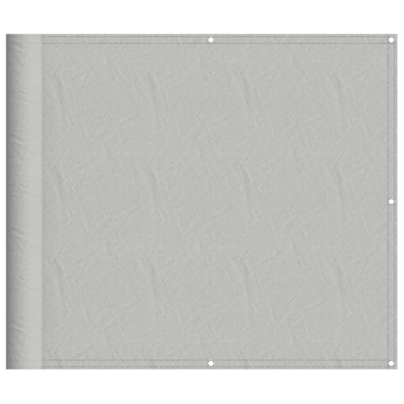 vidaXL balkona aizslietnis, gaiši pelēks, 90x400 cm, 100% poliestera