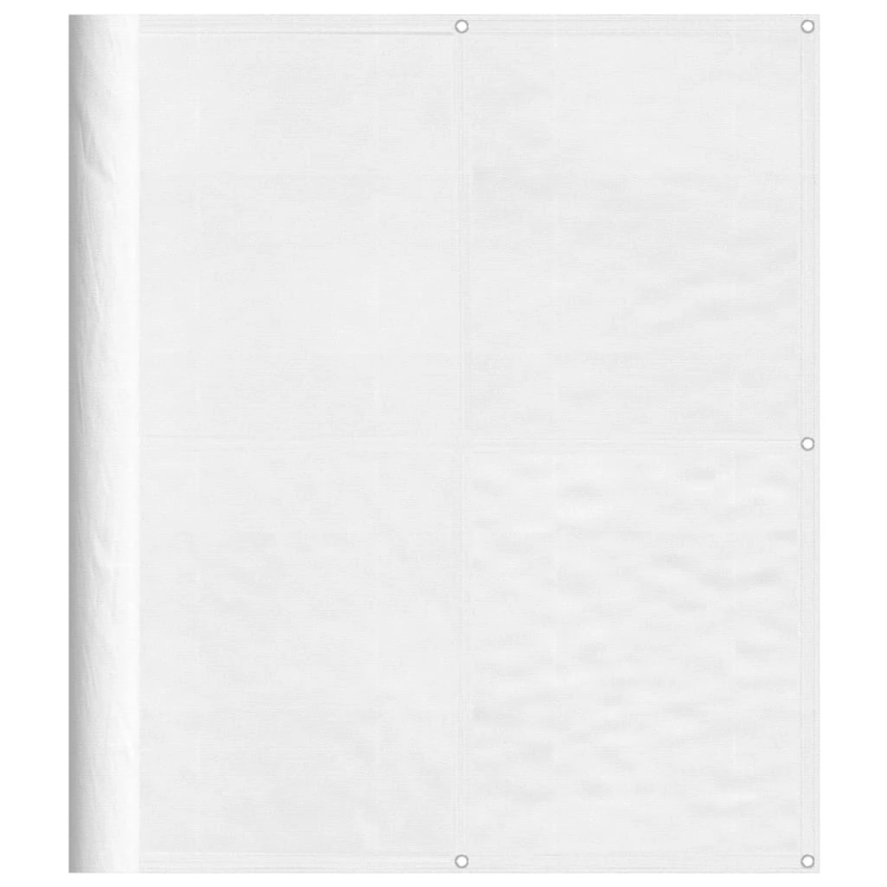 vidaXL balkona aizslietnis, balts, 120x700cm, 100% poliestera oksforda