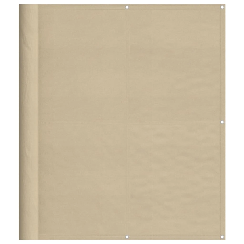 vidaXL Balkono pertvara, smėlio, 120x1000cm, 100% oksfordo poliesteris