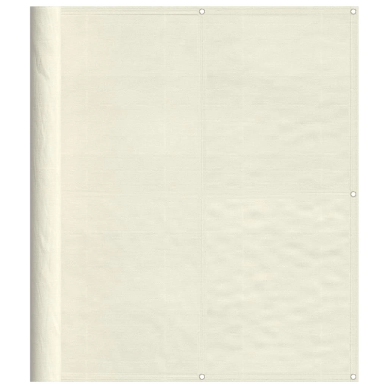 vidaXL balkona aizslietnis, krēmkrāsas, 120x700 cm, 100% poliestera