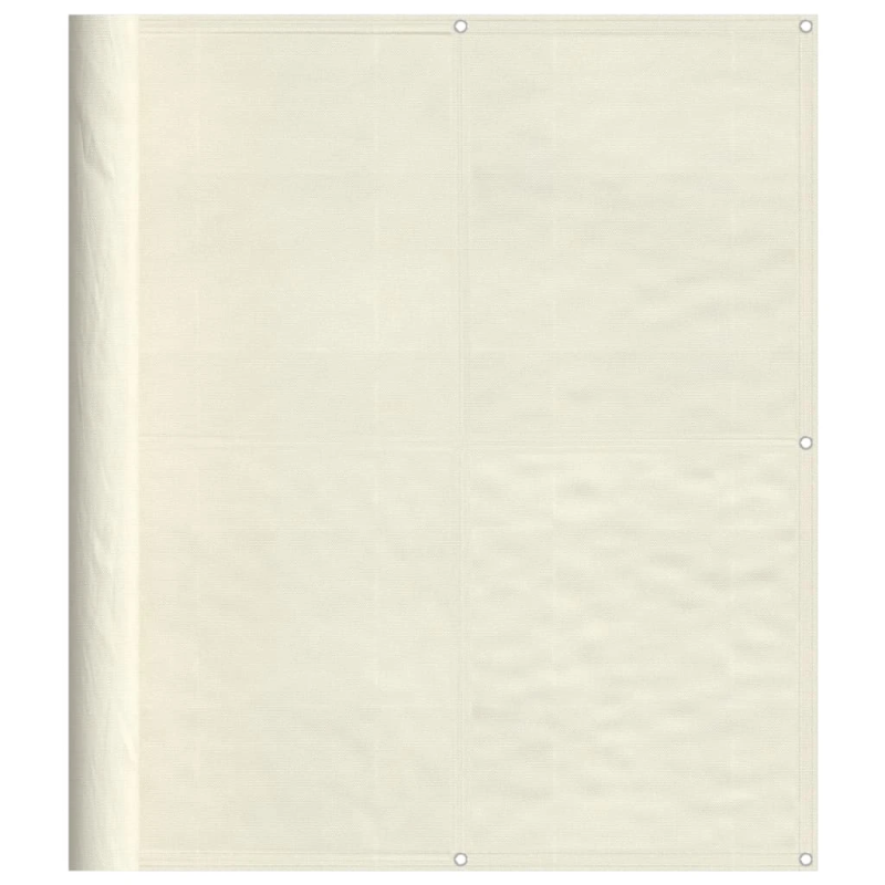 vidaXL balkona aizslietnis, krēmkrāsas, 120x1000 cm, 100% poliestera