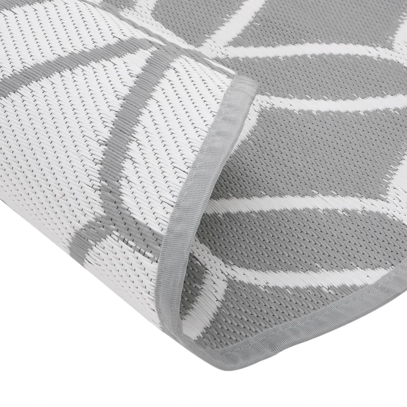 vidaXL āra paklājs, DIA120 cm, ARAKIL pelēks, PP