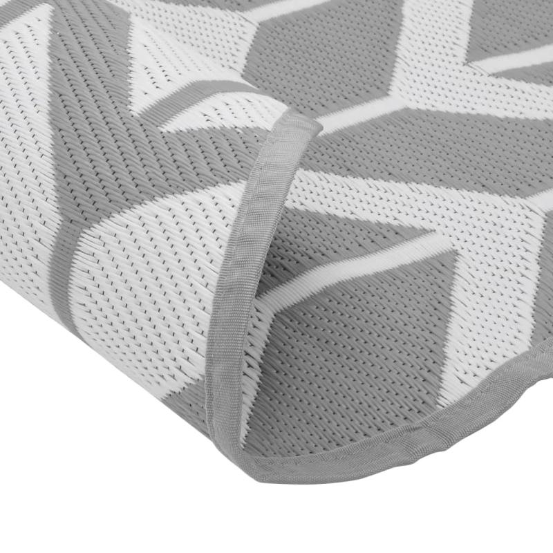 vidaXL āra paklājs, DIA120 cm, ARAKIL pelēks, PP