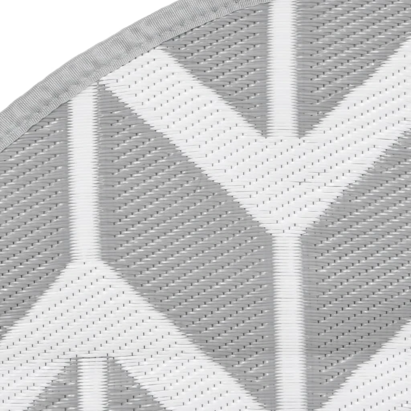 vidaXL āra paklājs, DIA120 cm, ARAKIL pelēks, PP