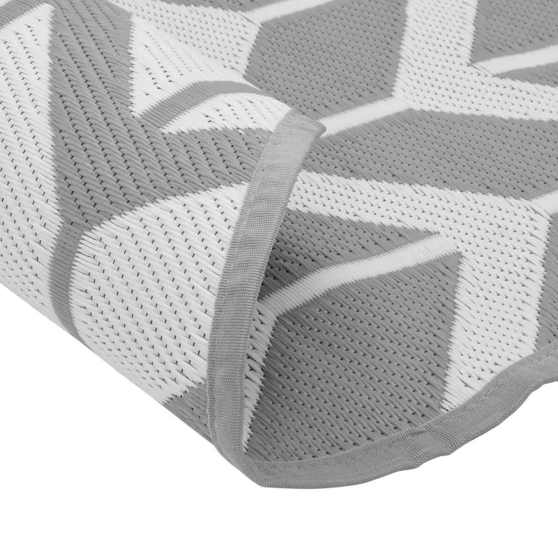 vidaXL āra paklājs, DIA160 cm, ARAKIL pelēks, PP