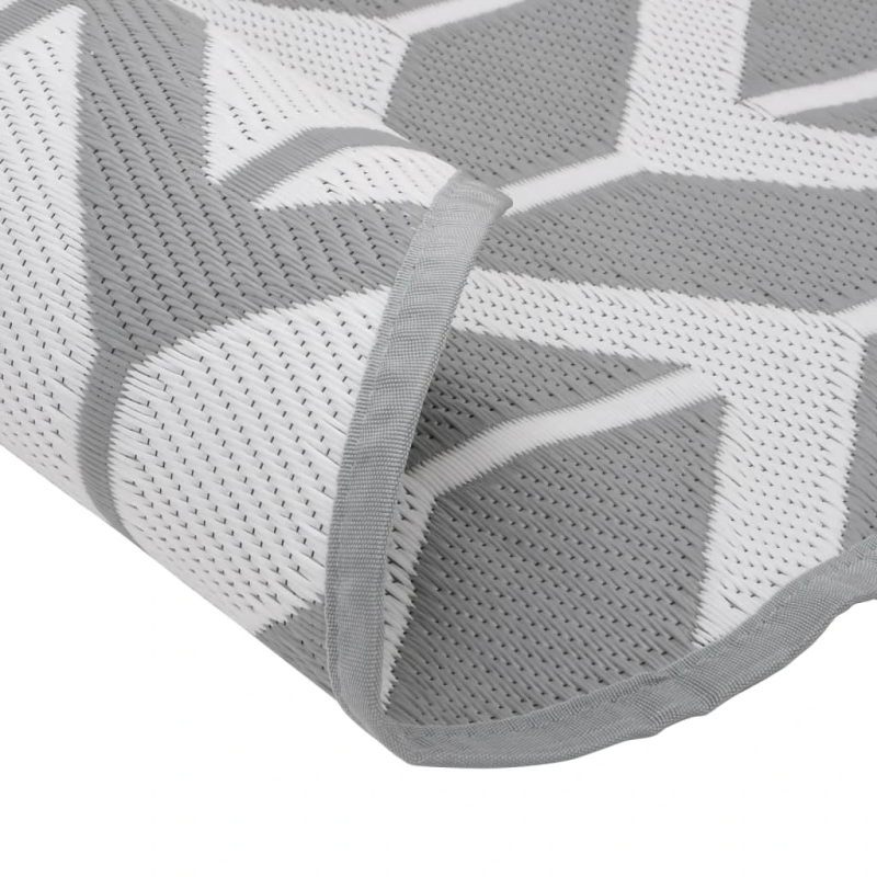 vidaXL āra paklājs, DIA200 cm, ARAKIL pelēks, PP