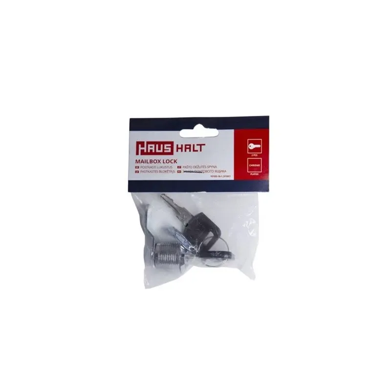 Slēdzene Haushalt YS103-16-1, sudraba krās., 19 mm x 16 mm