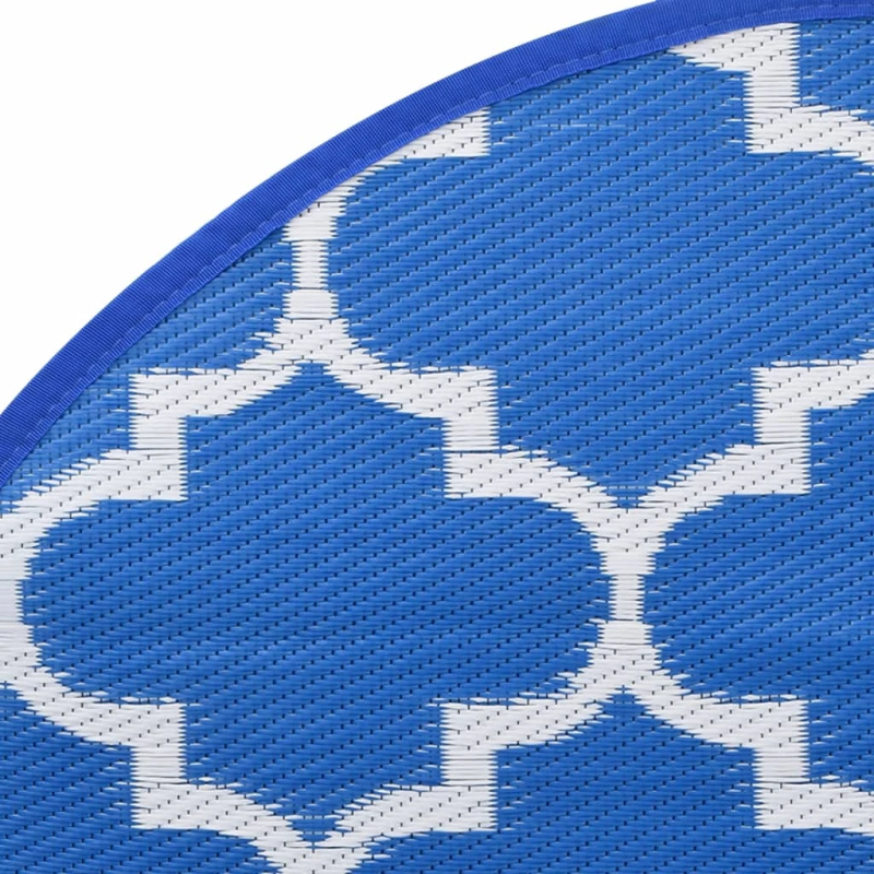 vidaXL āra paklājs, DIA160 cm, ARAKIL Zils, PP