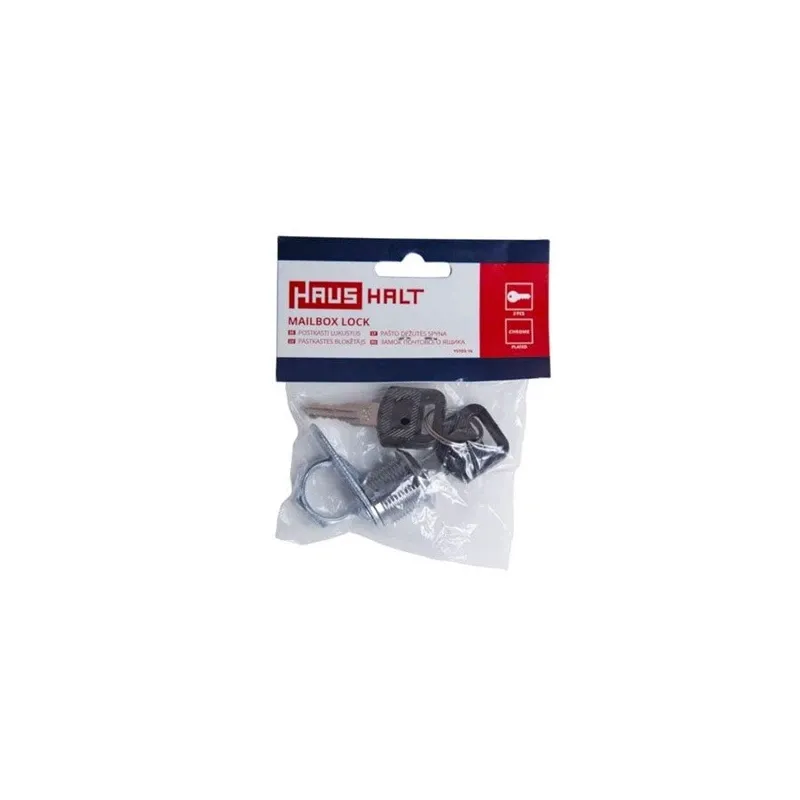 Slēdzene Haushalt YS103-16, sudraba krās., 16 mm x 19 mm