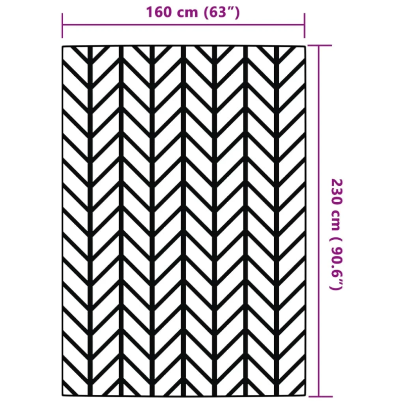vidaXL āra paklājs, 160x230 cm, ARAKIL pelēks PP