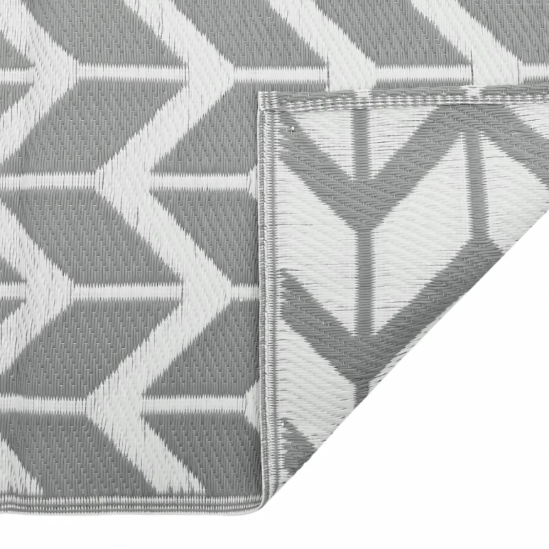 vidaXL āra paklājs, 140x200 cm, ARAKIL pelēks PP