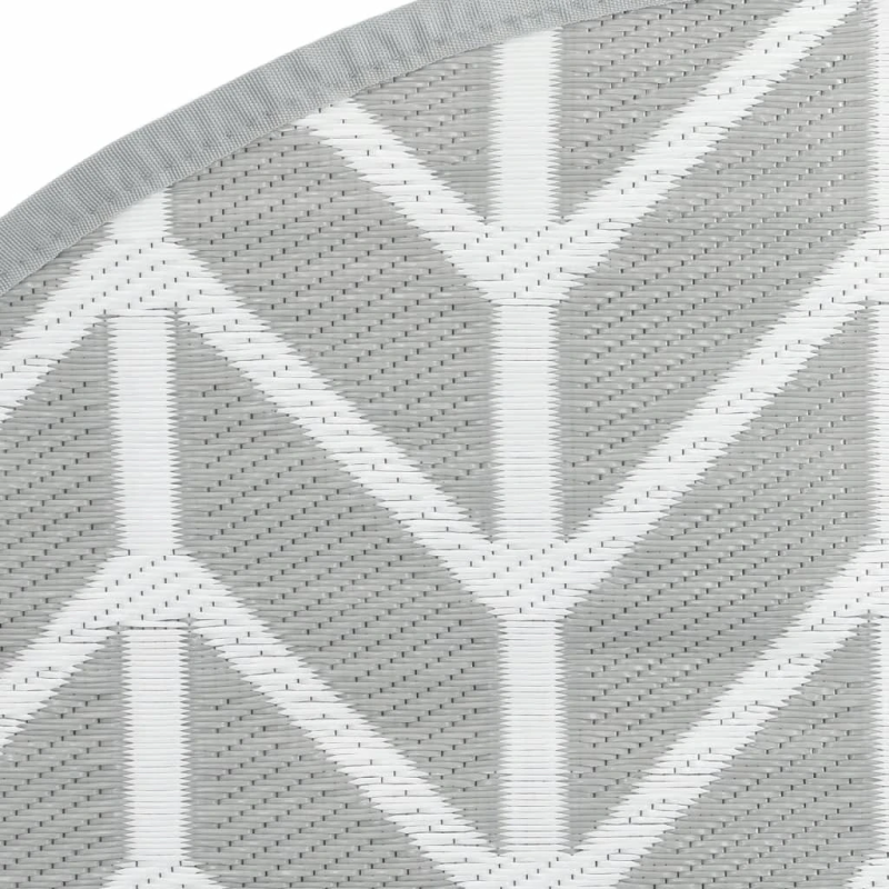 vidaXL āra paklājs, DIA120 cm, ARAKIL pelēks, PP