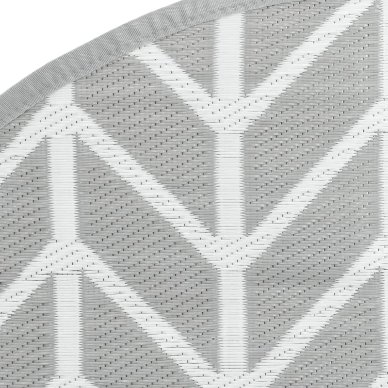 vidaXL āra paklājs, DIA160 cm, ARAKIL pelēks, PP