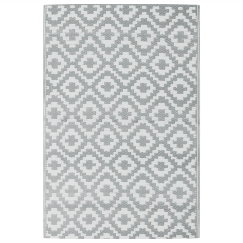 vidaXL āra paklājs, 120x180 cm, ARAKIL pelēks PP