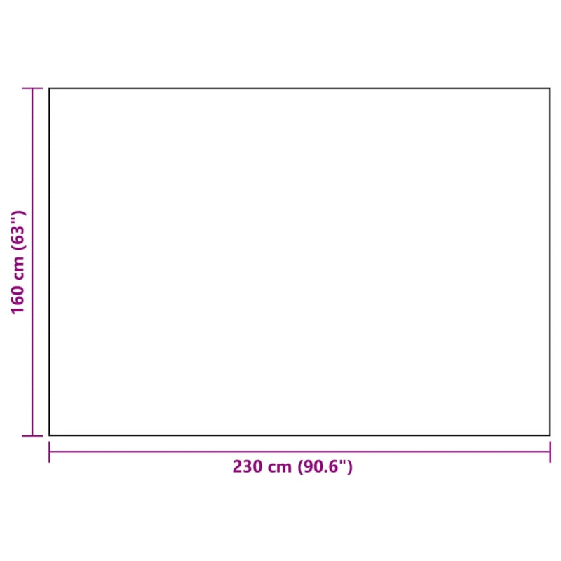 vidaXL āra paklājs, 160x230 cm, ARAKIL balts un melns PP