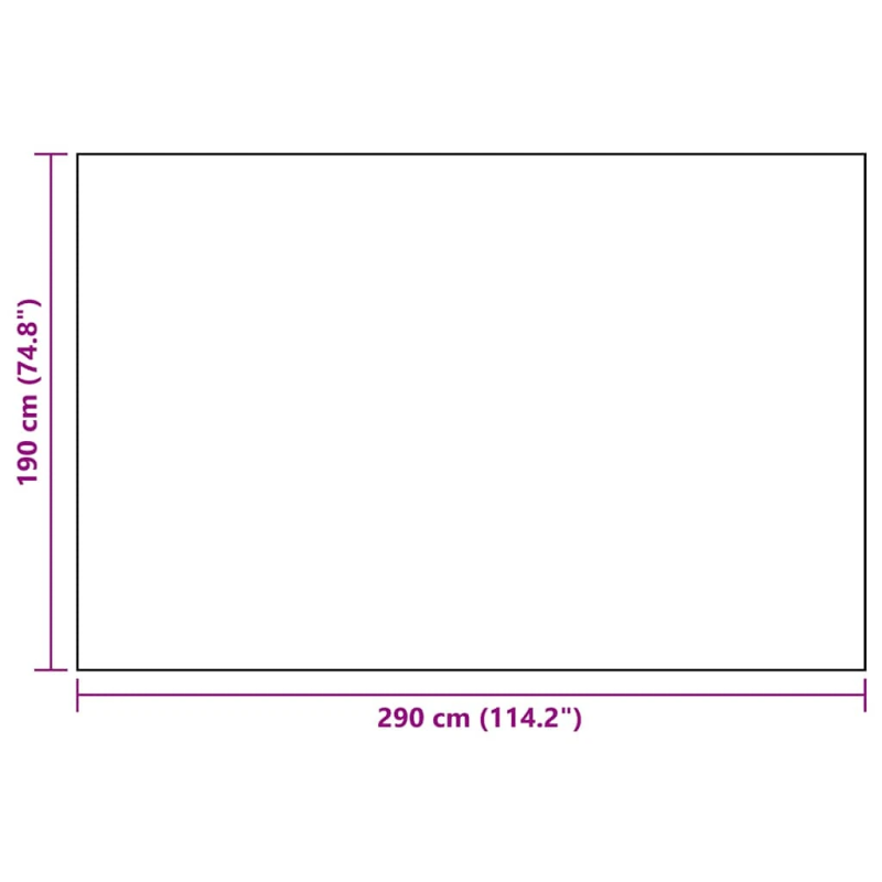 vidaXL āra paklājs, 190x290 cm, ARAKIL balts un melns PP