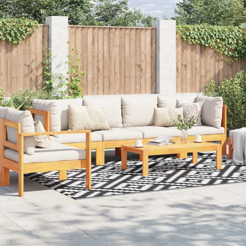 vidaXL āra paklājs, 190x290 cm, ARAKIL balts un melns PP