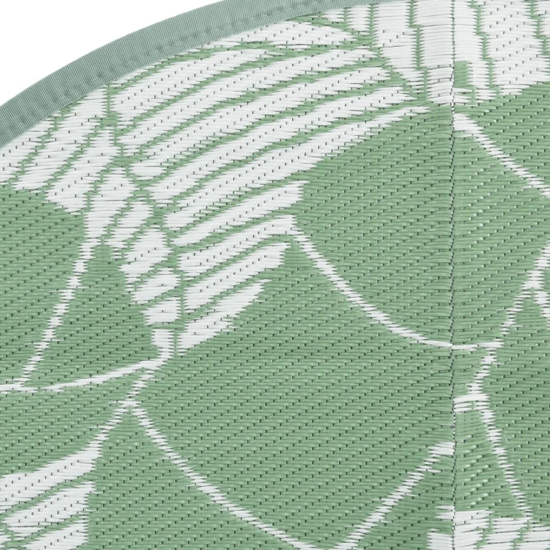 vidaXL āra paklājs, DIA120 cm, ARAKIL zaļš, PP