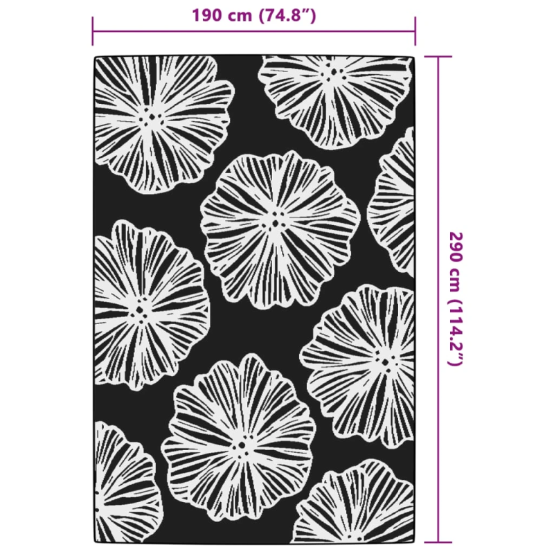 vidaXL Āra paklājs ARAKIL Zaļš 190x290 cm PP