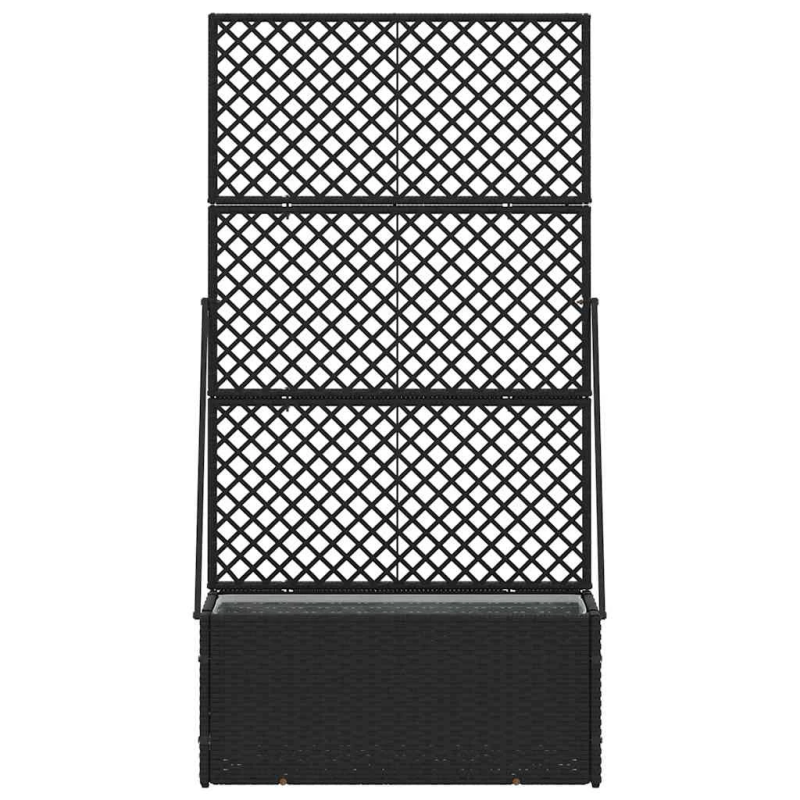 vidaXL Dārza stādītājs Melna 70 x 30 x 135 cm Metāla