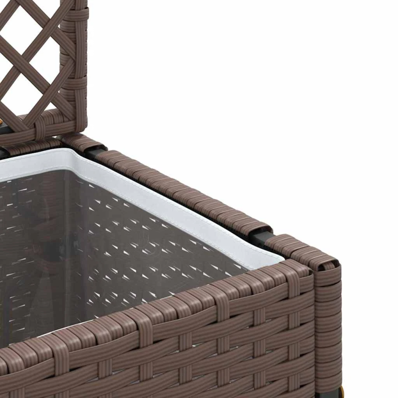 vidaXL Dārza stādītājs Brūna 35 x 30 x 135 cm Metāla