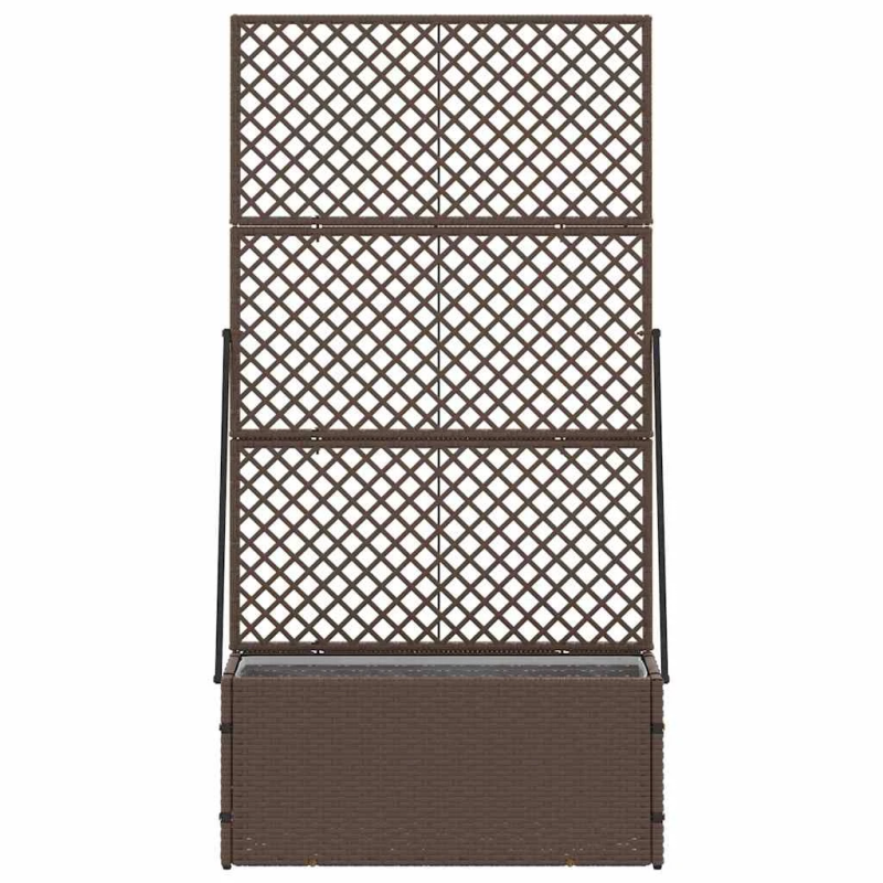 vidaXL Dārza stādītājs Brūna 70 x 30 x 135 cm Metāla