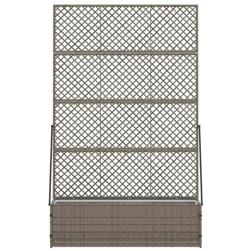 vidaXL Dārza stādītājs Pelēka 105 x 30 x 170 cm Metāla