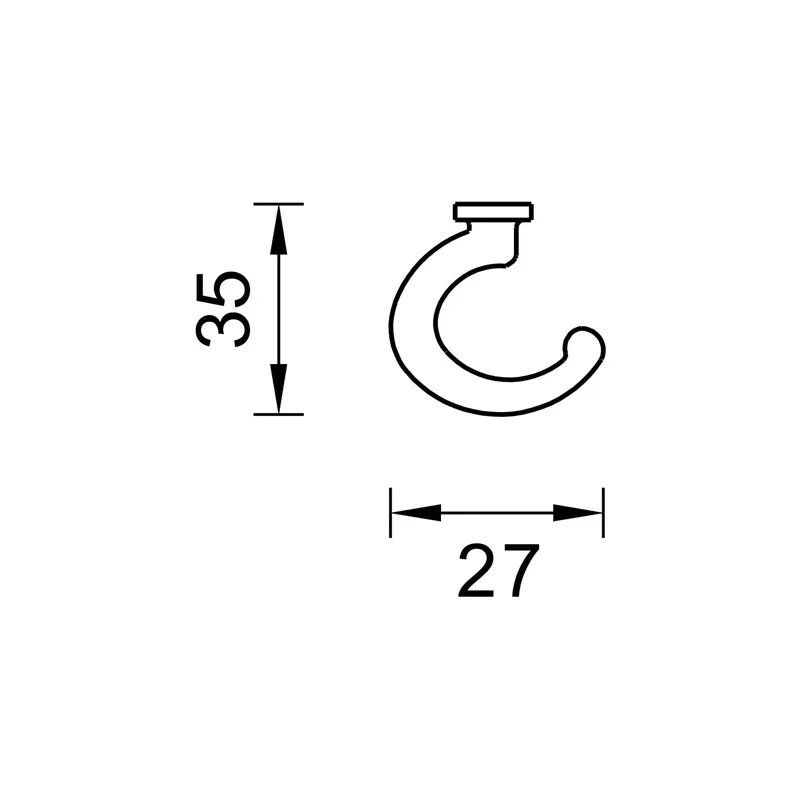 Mēbeļu pakaramais wk11 balta krāsa
