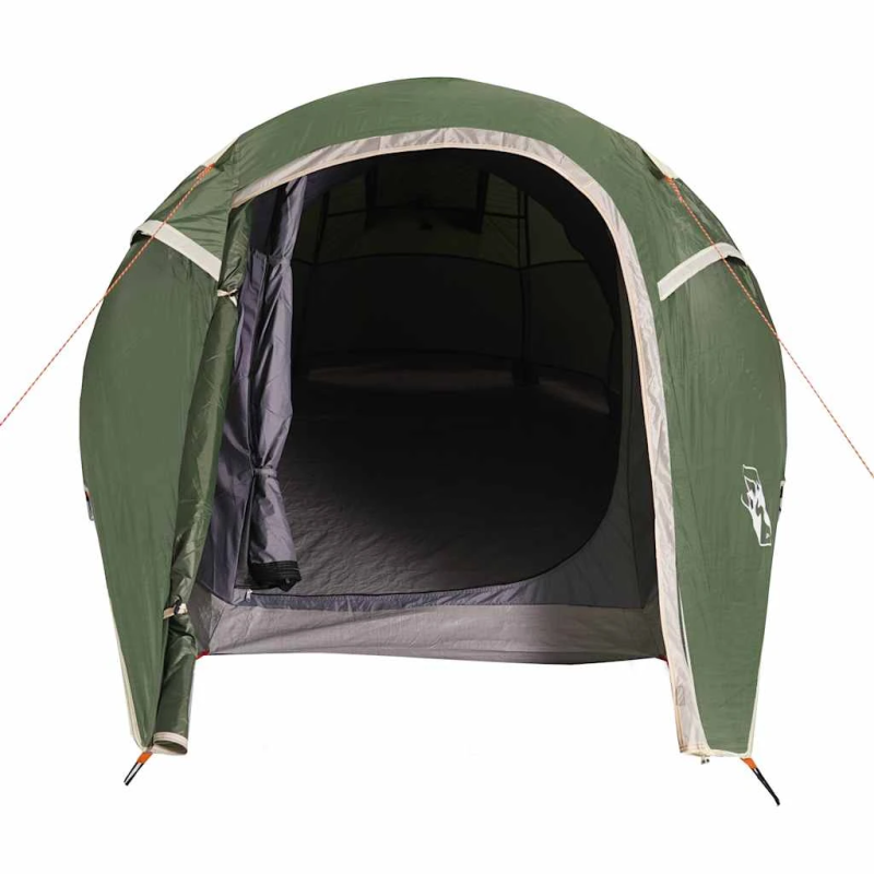 vidaXL kempinga telts, tuneļa, 3 personām, zaļa, ūdensnecaurlaidīga