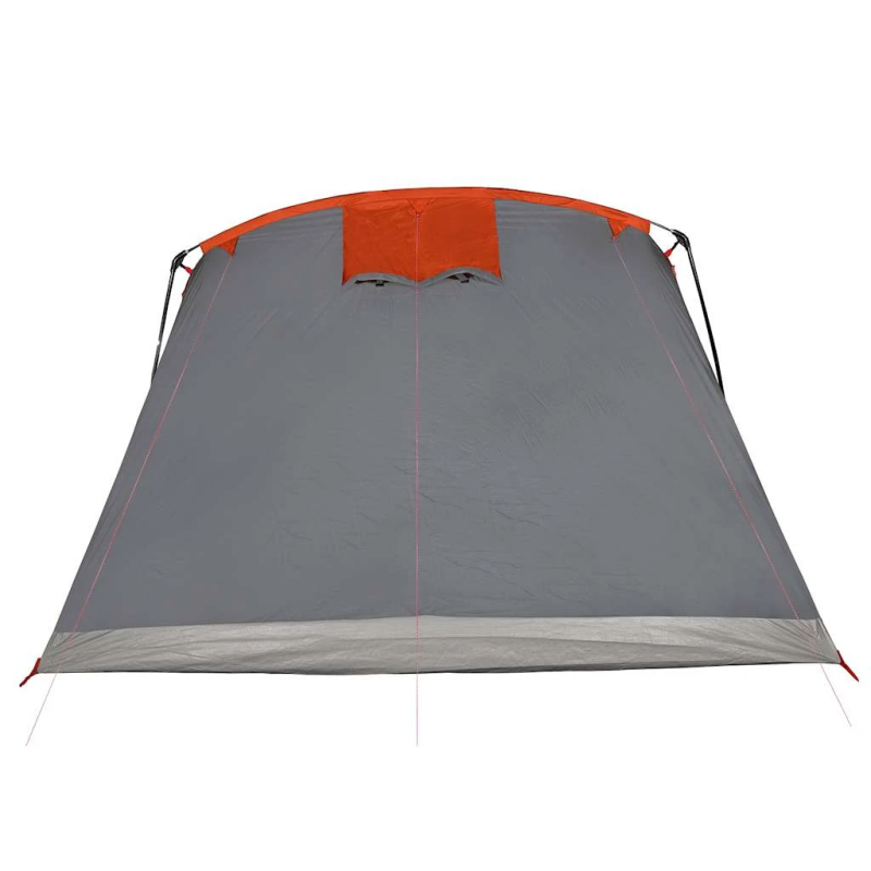 vidaXL ģimenes telts 8 personām, pelēka, oranža, ūdensnecaurlaidīga