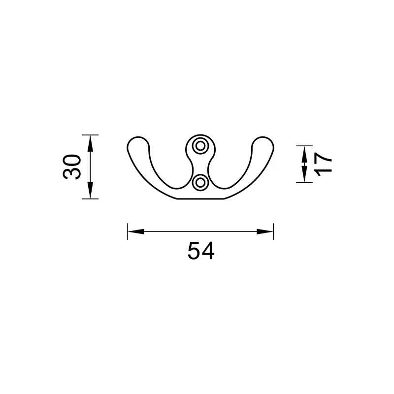 Mēbeļu pakaramais wk19 mat. niķeļa krāsa